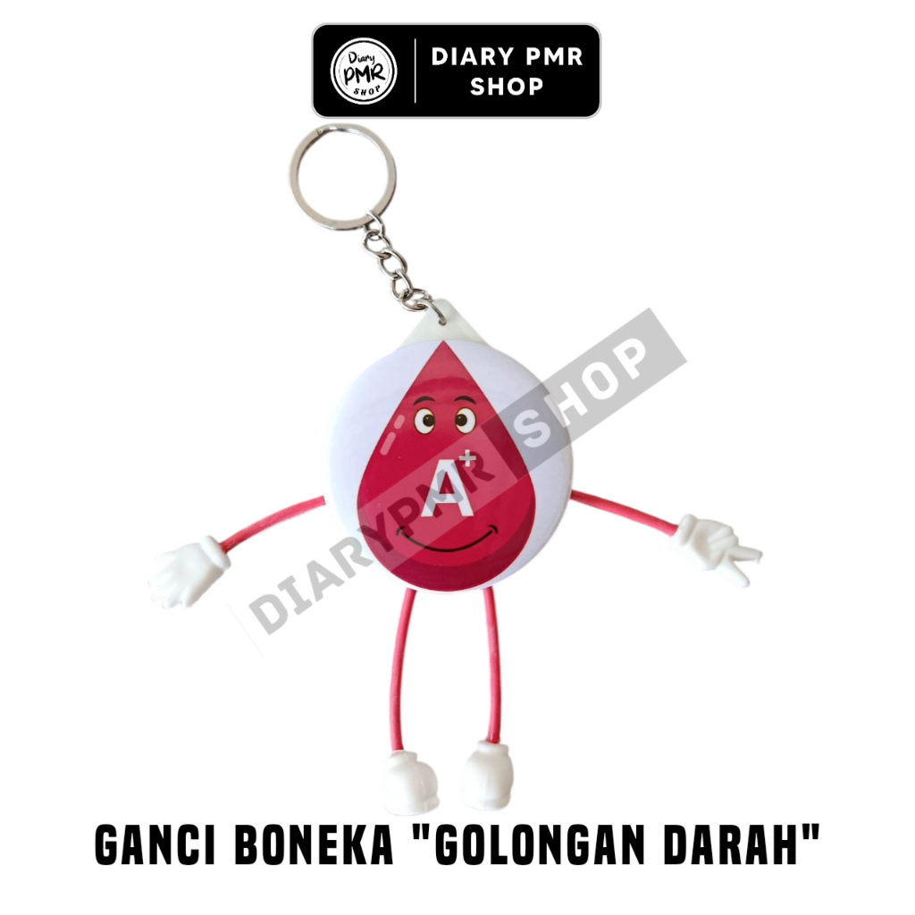 GANTUNGAN KUNCI BONEKA "GOLONGAN DARAH"