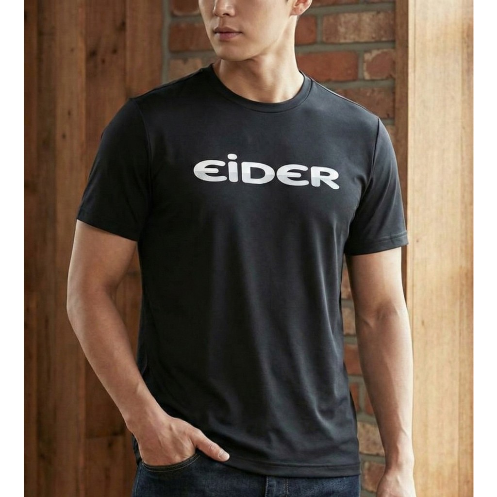 Kaos pria Eider Black Tshirt Original