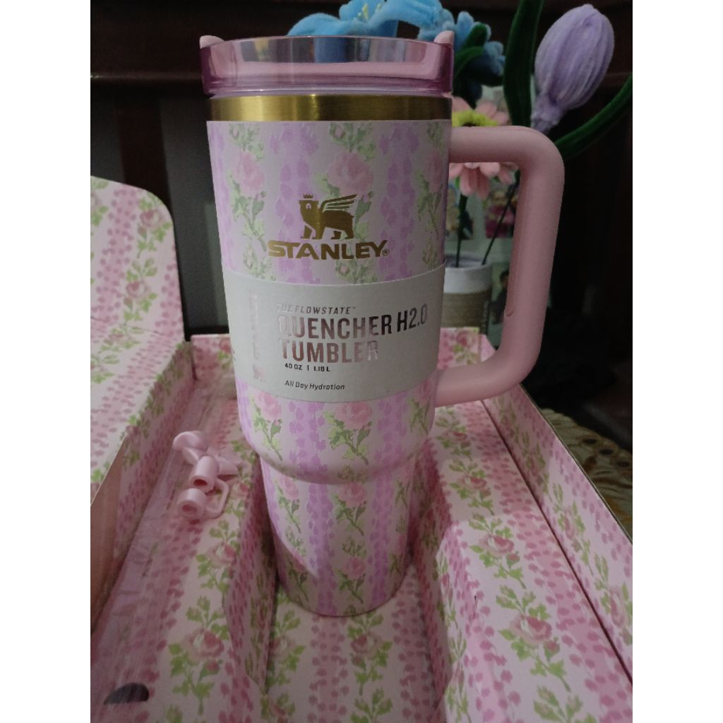 TUMBLER STANLEY 40OZ/ TUMBLER STANLEY BIG/TUMBLER STANLEY FLOWER/TUMBLER STANLEY PINK