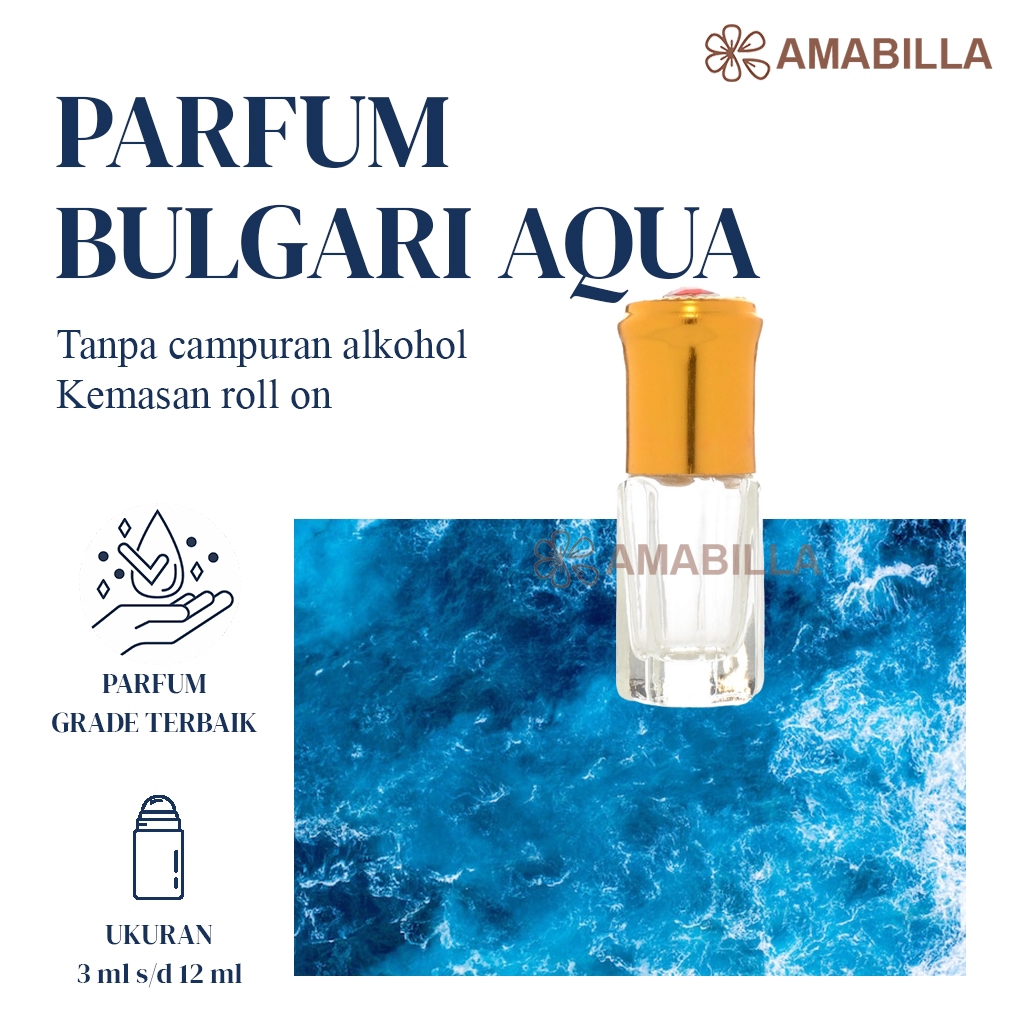 Parfum Aroma BULGARI AQUA Original Non Alkohol 3ml Parfum Original Bibit Parfum Murni BULGARI AQUA M