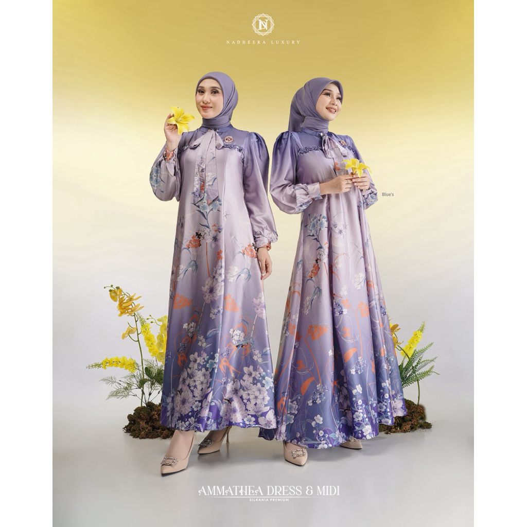 Ammathea Midi & Dress by Nadheera Luxury Dress Nadheera Luxury Silkania Premium Gamis Nadheera Luxur