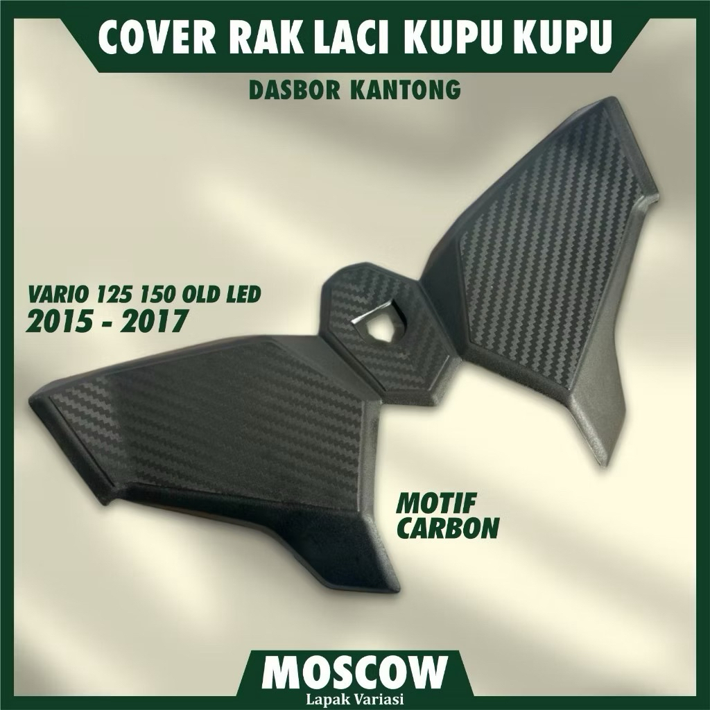 COVER RAK LACI DASBOR DEPAN MOTOR HONDA VARIO 125 150 OLD LED TAHUN 2015 2016 2017 COVER LACI MOTIF 