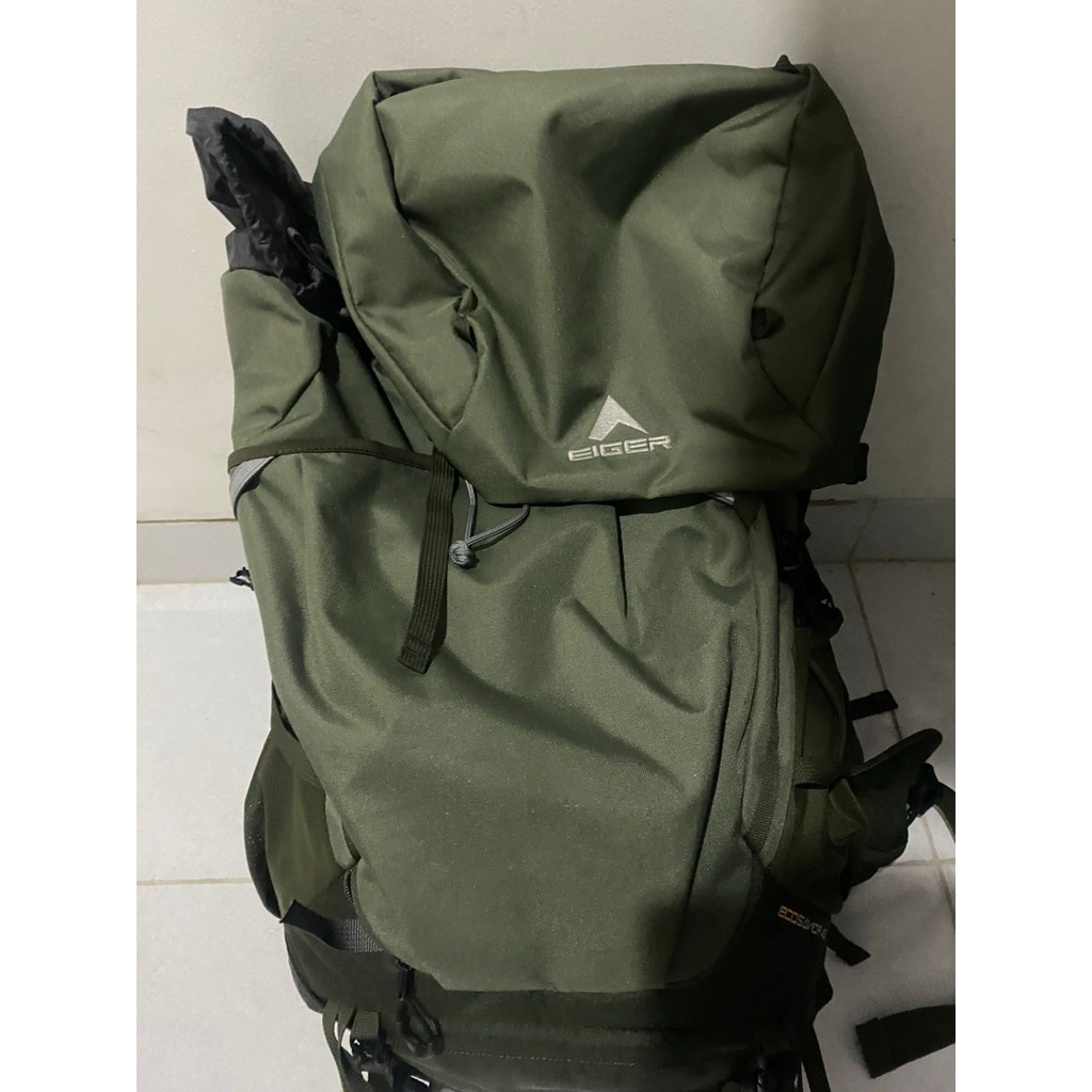 eiger ecosavior 45l tas carrier preloved like new