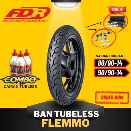 [READY COD] BAN FDR FLEMMO 80/90-14 RING 14 / BAN FDR TUBELESS/ TUBETYPE RING 14 ( 80/90-14 / 90/90-