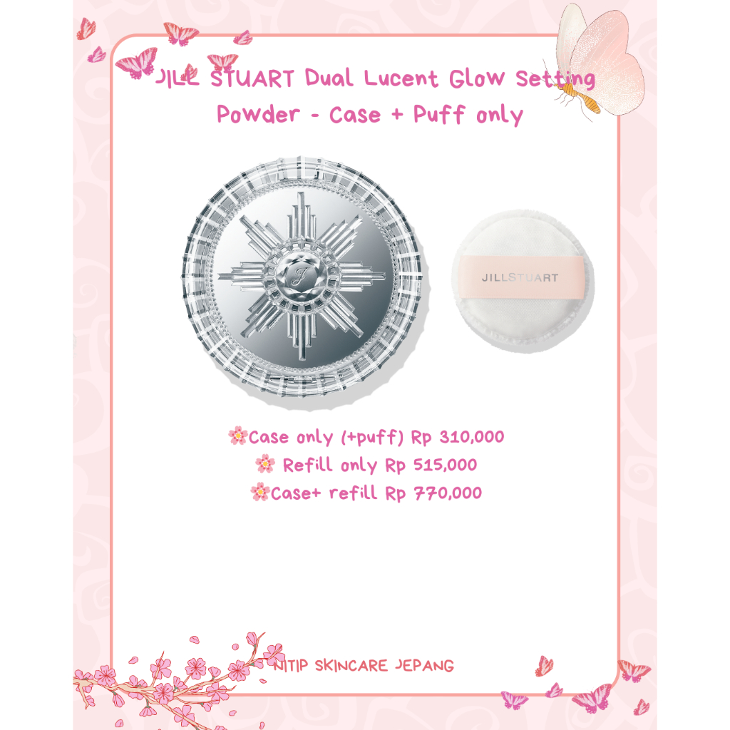 PO jepang -- Jill stuart lucent glow setting powder, serum filter powder foundation, pure essence cu