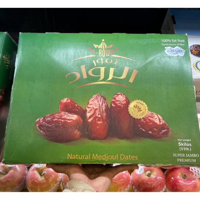 Kurma Medjool Jumbo Rowad 5 kg / Kurma Medjool Palestin Gift Box