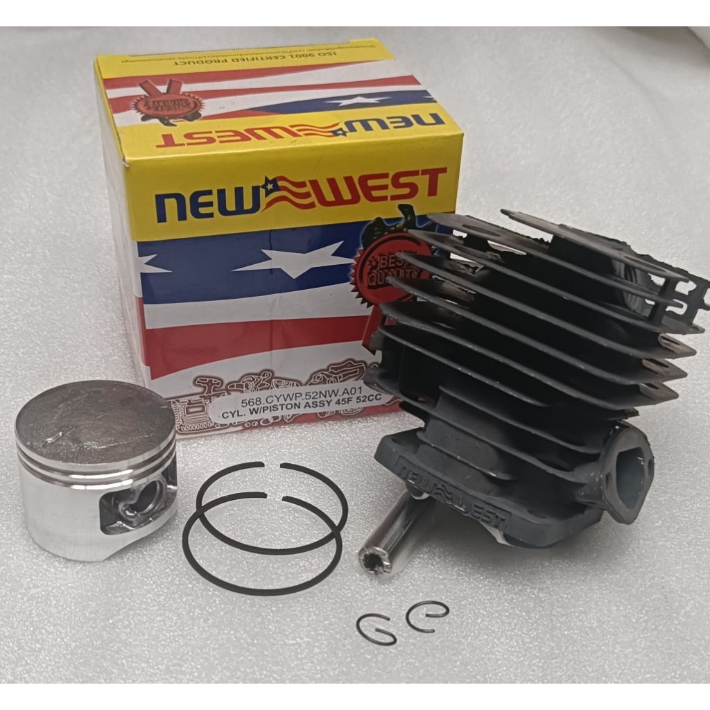 Cylinder Blok New West 568 (45mm) Boring Komplit New West 568 Senso Chainsaw