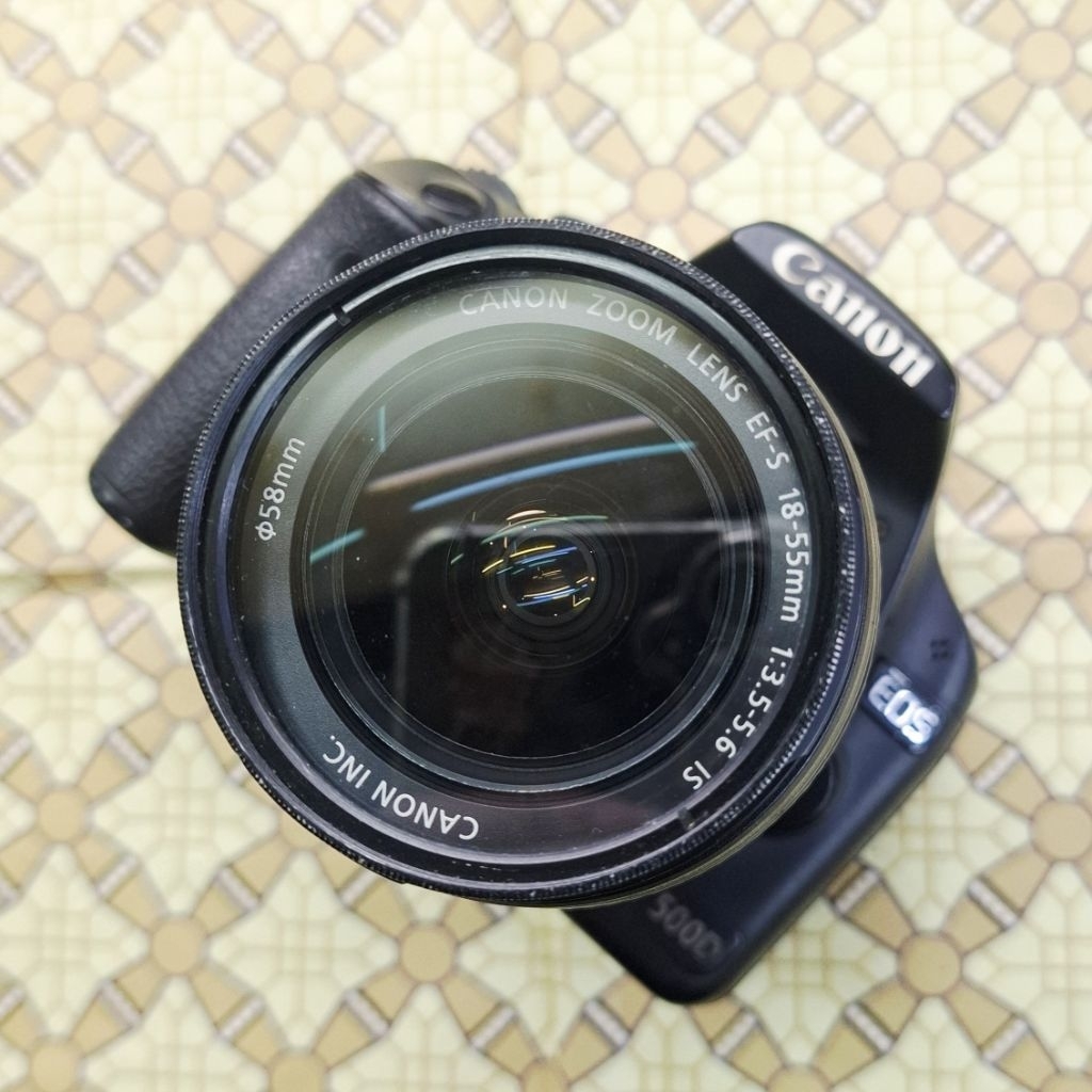 Kamera Canon DSLR EOS 500D kit Lensa Canon 18-55mm IS