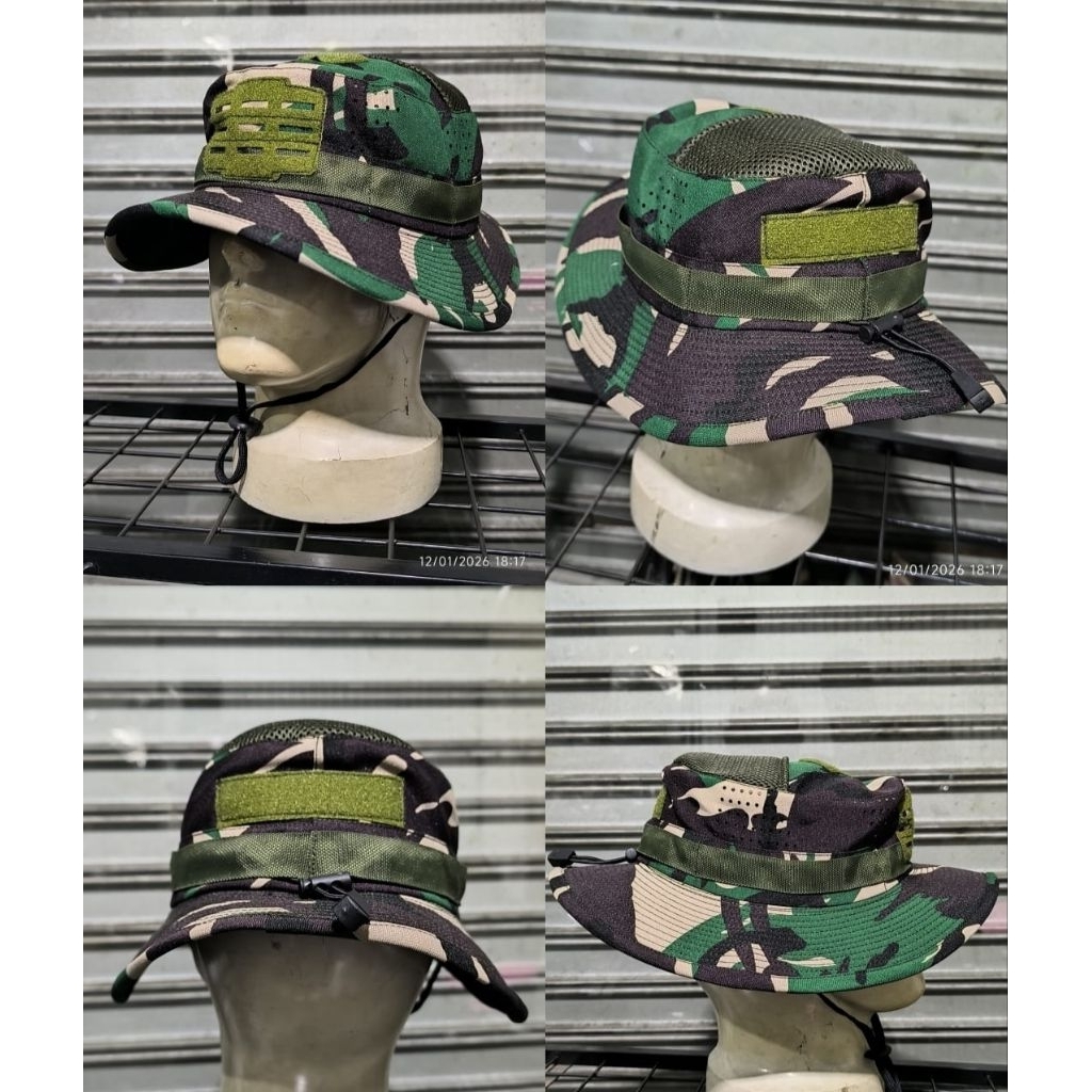 Topi Rimba Kawat Loreng Malvinas  Velbet wol 999