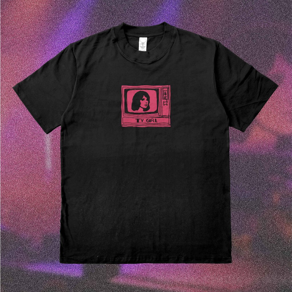 TV GIRL Heavyweight 16s (black) - Kaos Band Merch tv girl tv box Heavy Cotton Combed Bootleg