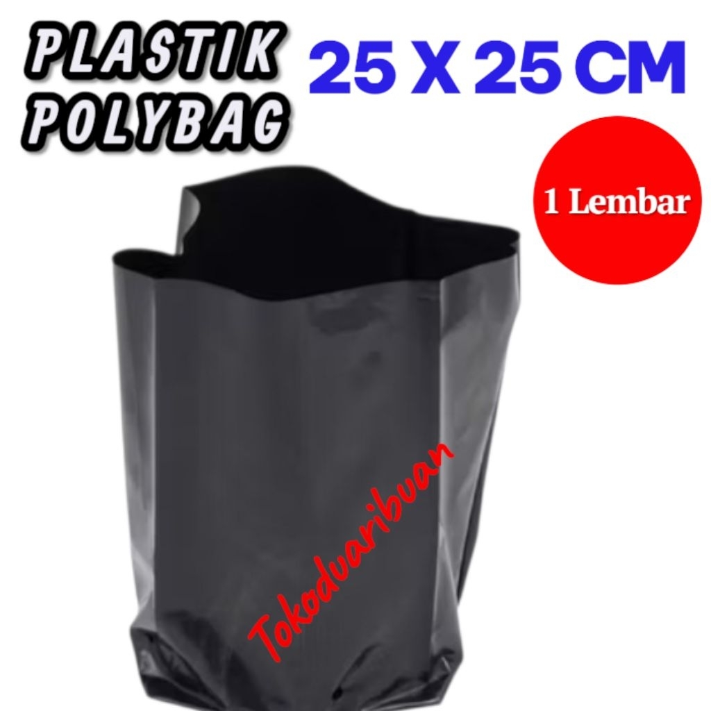 Plastik Polibag Media Tanam 25 x25 cm Polybag Tebal Perlembar