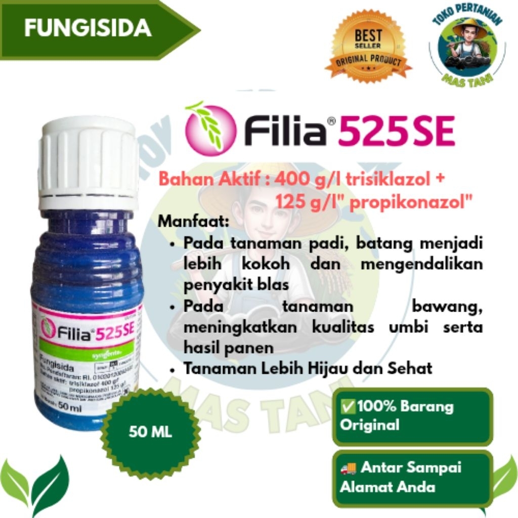 FUNGISIDA FILIA 525SE ADALAH FUNGISIDA SISTEMIK UNTUK MENGENDALIKAN PENYAKIT BLAST PADA TANAMAN PADI