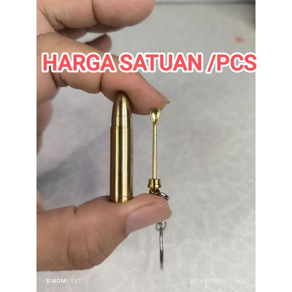 gantungan kunci model peluru