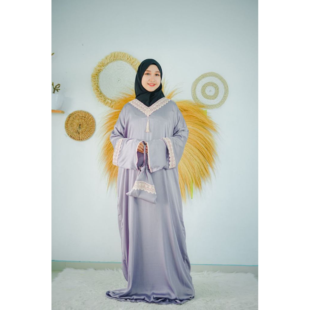 CRADENZA SIZE XL DEWASA mukena abaya sholat terbaru 354 by Jihan salsa