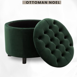 ( 19 ) OTTOMAN BULAT STORAGE SOFA BULAT  KURSI PENYIMPANAN BOX