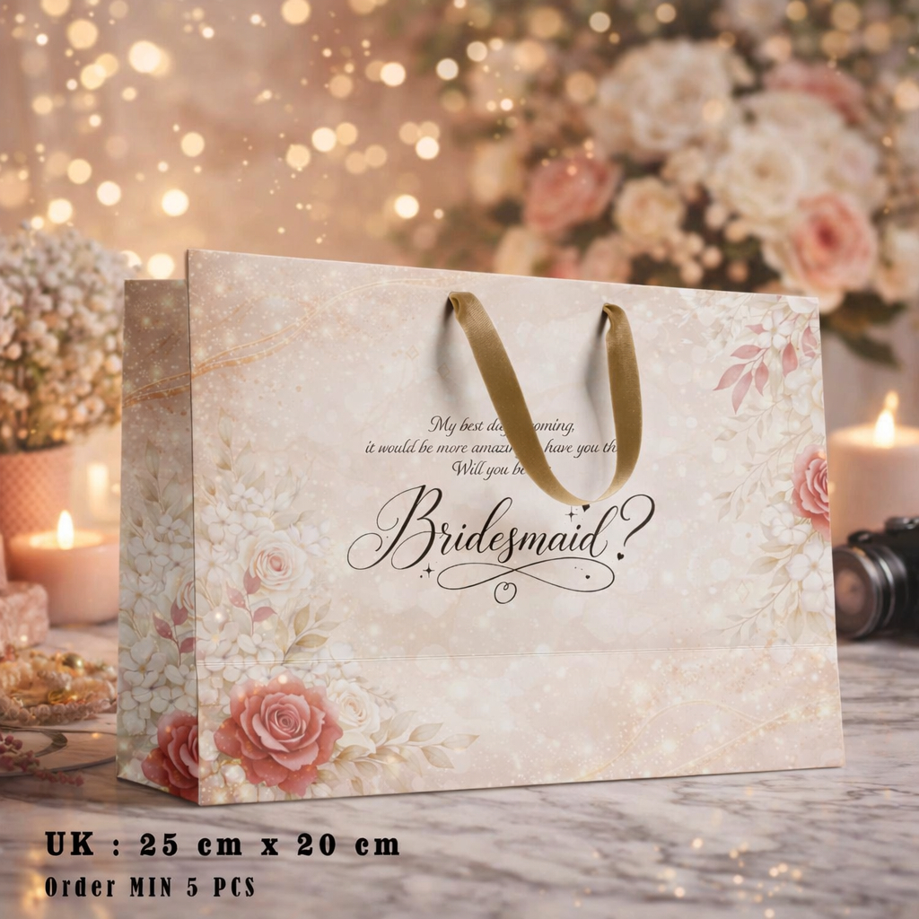 SOUVENIR PAPERBAG BRIDESMAID / PAPERBAG WEDDING / PAPERBAG KADO / TAS KERTAS / TAS BRIDESMAID