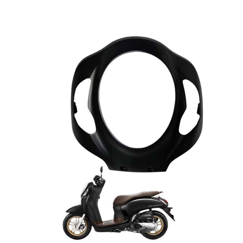 KAP COVER PANEL DEPAN SCOOPY NEW 2021 HITAM VR