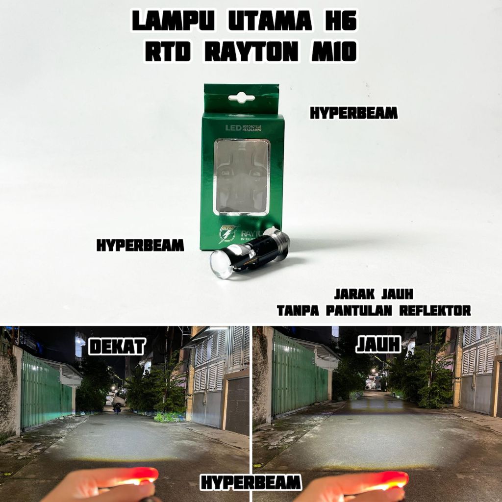 RTD RAYTON M10 - Lampu Utama H6 Led