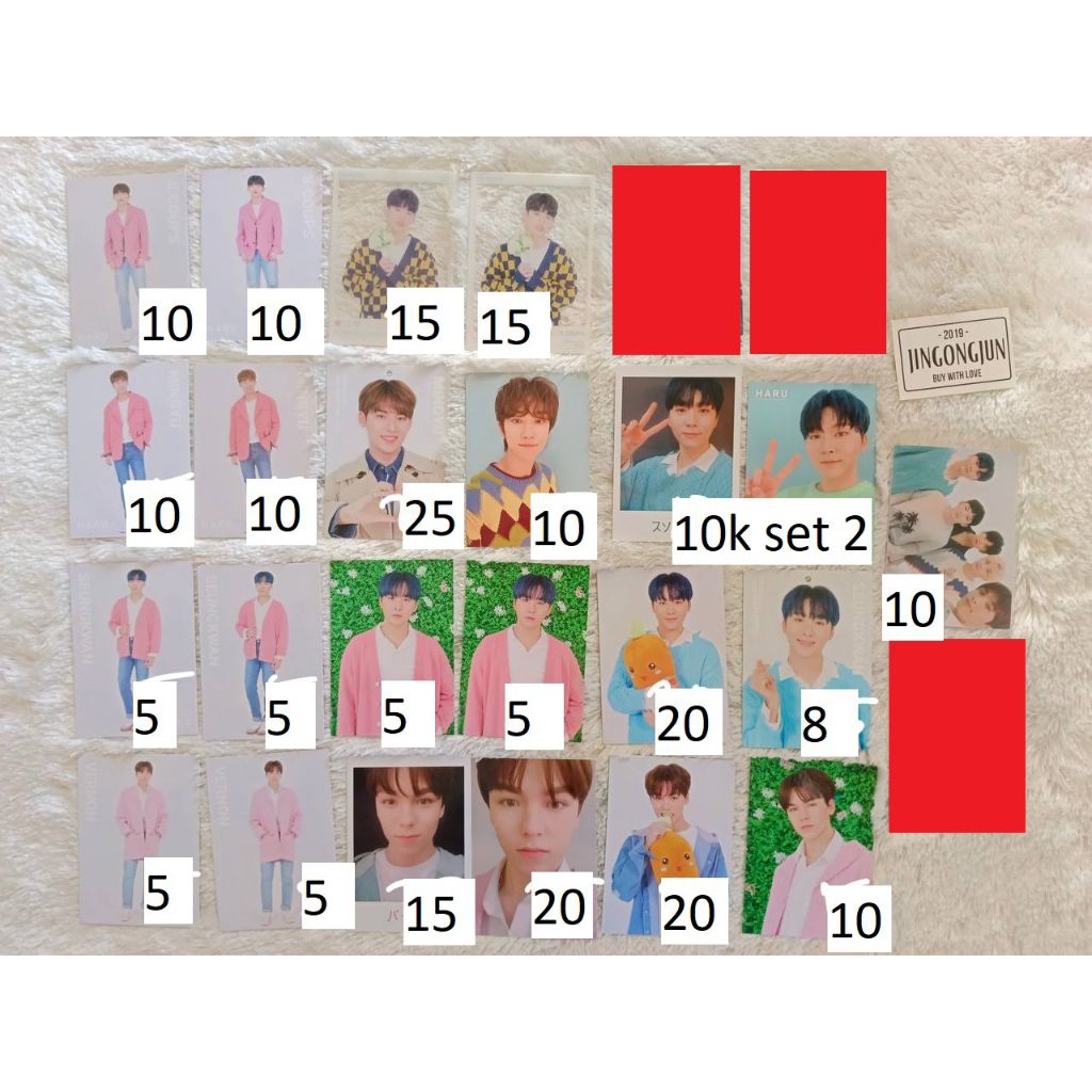 (BACA DESKRIPSI) Trading card tc haru jepang jp japan pc pob bene jeonghan scoups joshua jun mingyu 