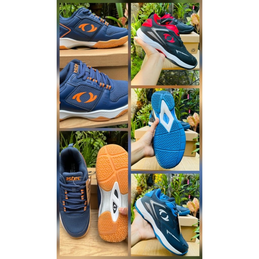 Sepatu Astec Lambert/Kingdom/ Badminton White/black/Navy SIZE 41,42,44 Original Sale SportStation