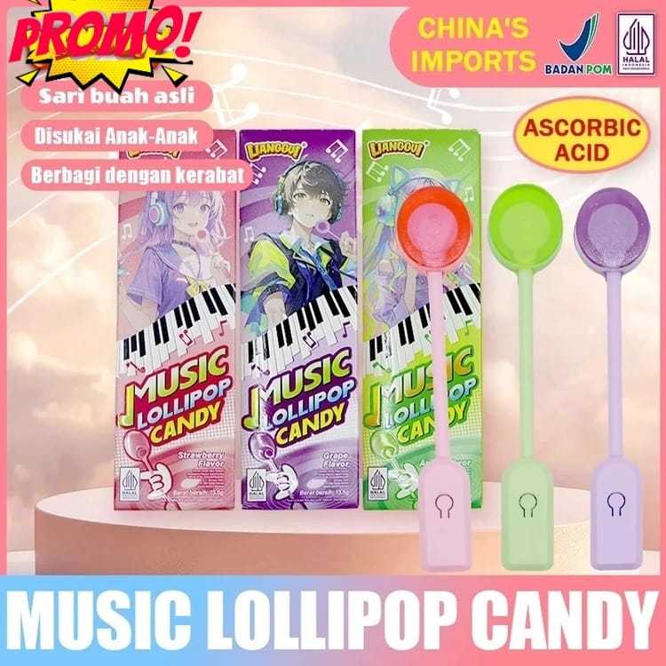 Permen Musik viral Lolipop permen yang lagi viral