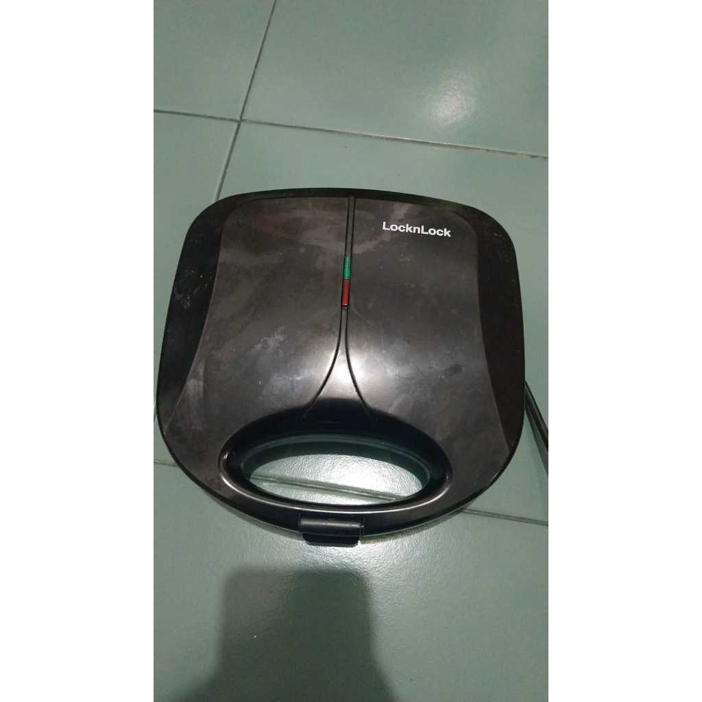 lock n lock waffle maker alat pemanggang roti bakar bekal anak praktis 99% muluz