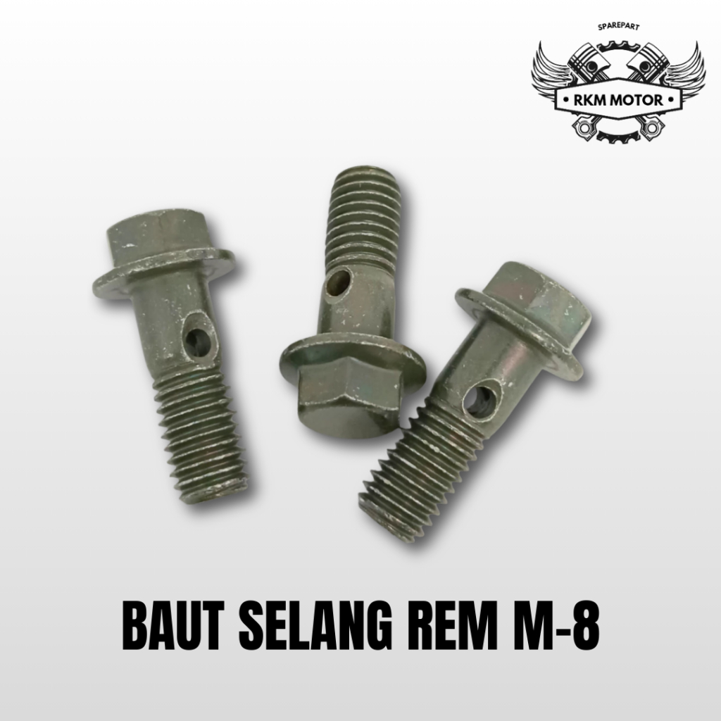 Baut Selang Rem Cakram M 8 Universal Baut Baud Selang Slang Disc Rem Cakram M8