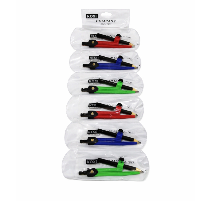 *1 Pcs* Jangka Murah Koxi KXC-170PS / Compass Set / Jangka Matematika Murah Koxi KXC-170PS