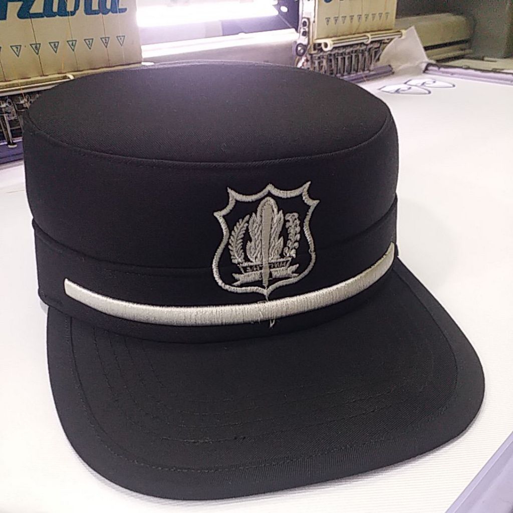 topi komando satpam hitam