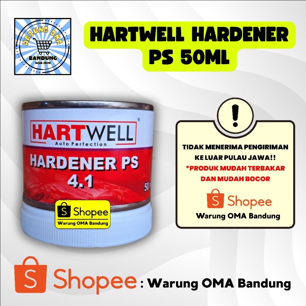 Hartwell Hardener PS - 50ml Untuk Epoxy POLYSURFACER