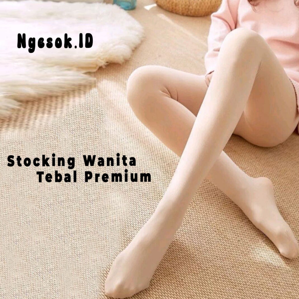 Ngesok.ID Stocking Celana Wanita Premium Bahan Tebal Untuk Penutup Bekas Luka Muat BB sampai 120 KG