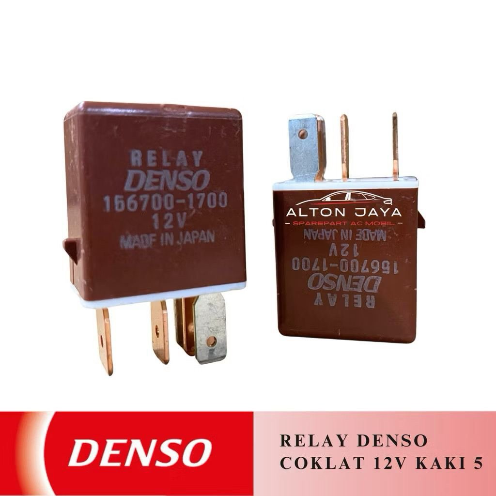 relay coklat kaki 5 denso asli