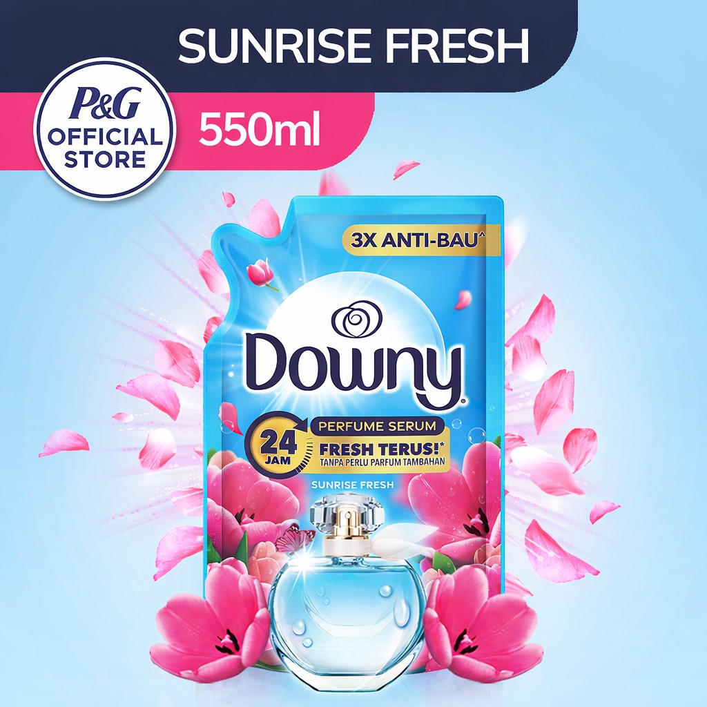 Downy Pelembut dan Pewangi Pakaian Konsentrat Sunrise Fresh 550 ml