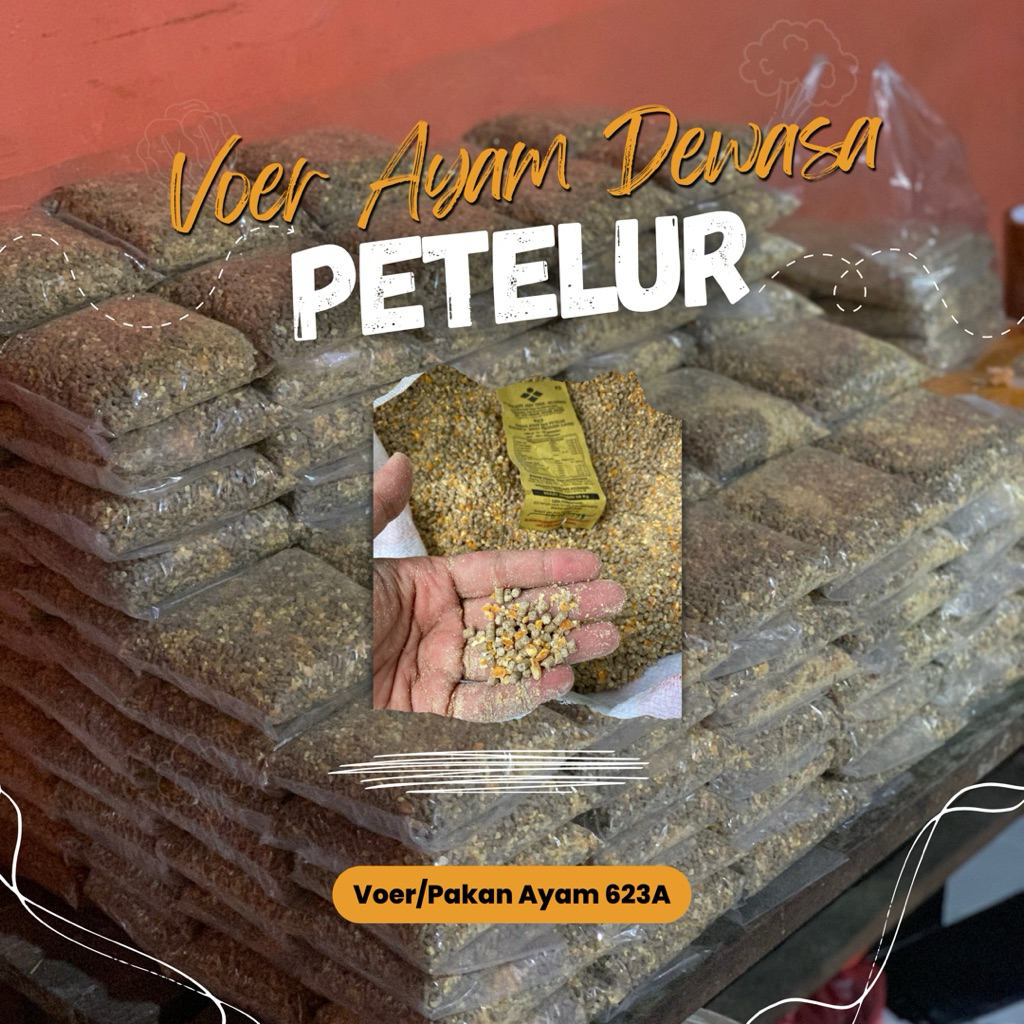 COD 5KG Pakan Ayam Petelur 623A Unggul Ayam Dewasa