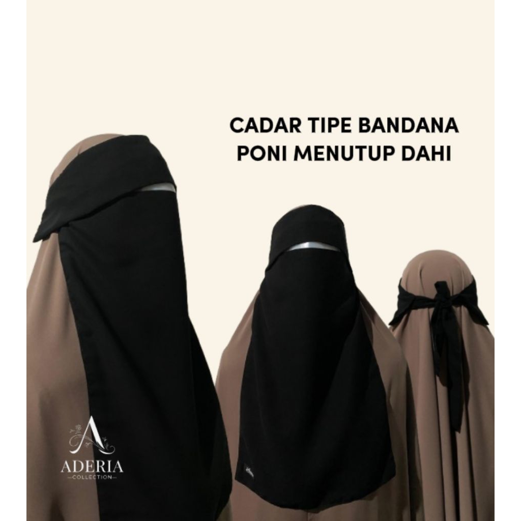Cadar Niqob Poni Niqob Bandana Poni Sifon