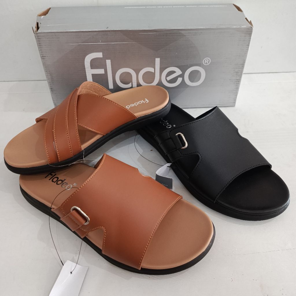 Sandal Kasual Pria Merk Fladeo | Sandal Sopan Fladeo | Sandal Fladeo | Sandal Kokop Fladeo
