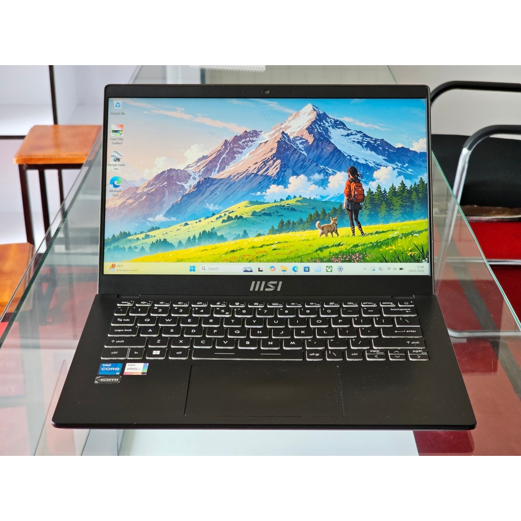 MSI Modern 14 C11M intel Core i5 Gen 11 Ram 8 GB SSD 512 GB intel iris Xe Premium Slim dan ringan La