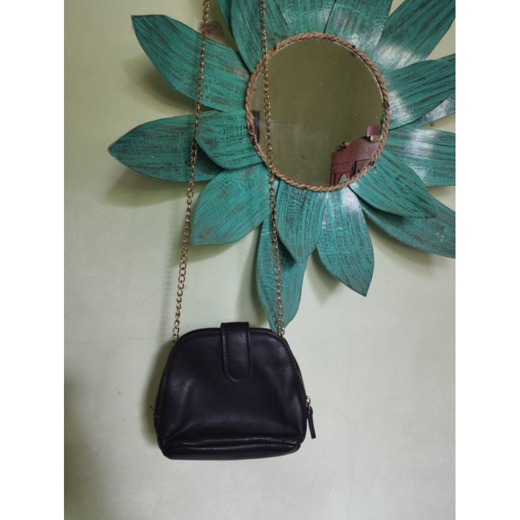 Tas selempang kulit asli/Sling bag kulit/Tas kulit import/Sling bag mini/Tas pesta