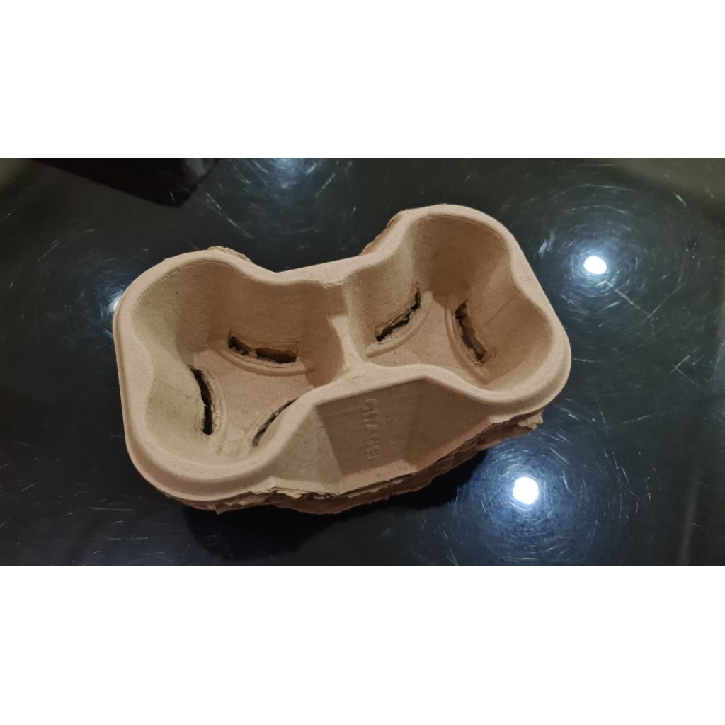Paper Cup Tray Holder 2 Cup BEKAS Tatakan Atau Alas Minuman