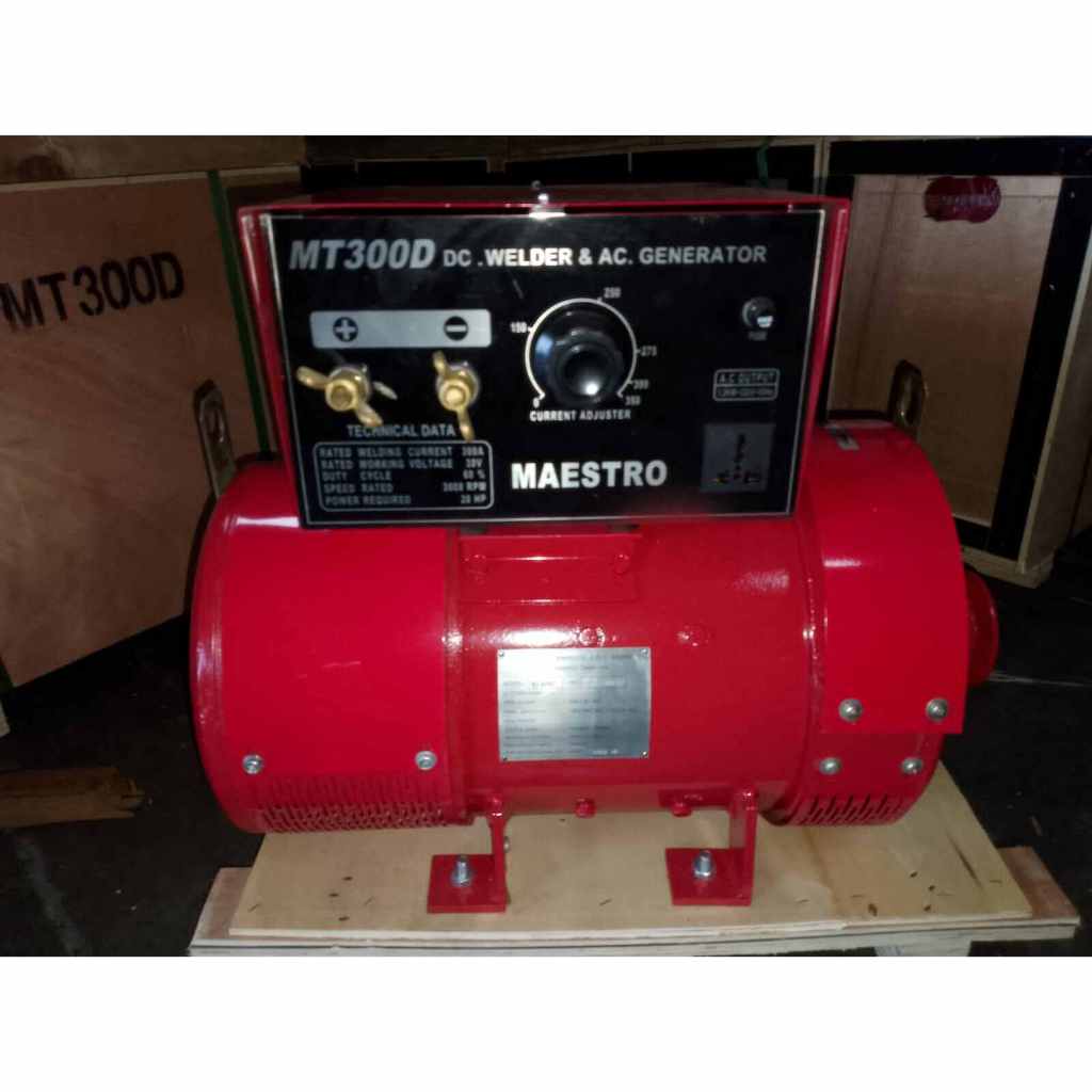 Dinamo Las Ampere DC Welder & AC Generator Maestro MT300D Heavy Duty Tanpa Penggerak