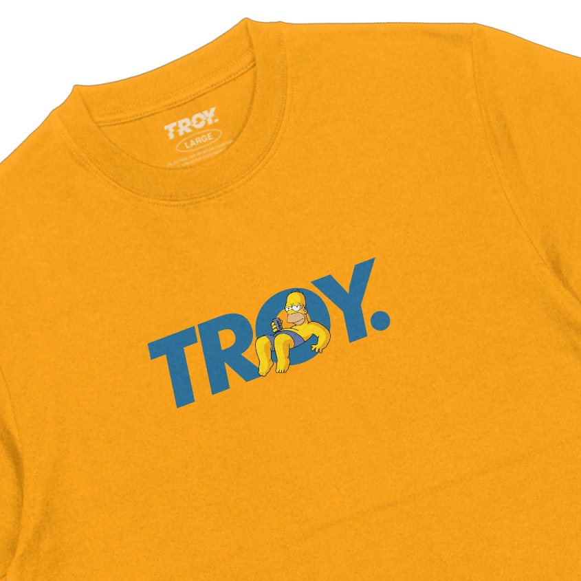 Troy Company Tshirt Yellow Mustard Homer - Kaos Lengan Pendek Kaos Kuning Mustard MTD 2751