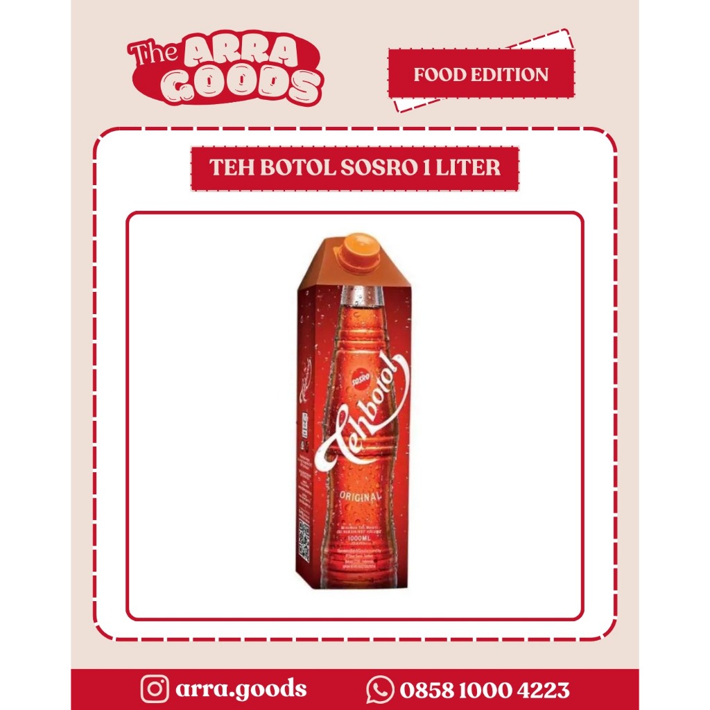 PROMO TEH BOTOL SOSRO 1 LITER X 12 (1 DUS / KARTON)