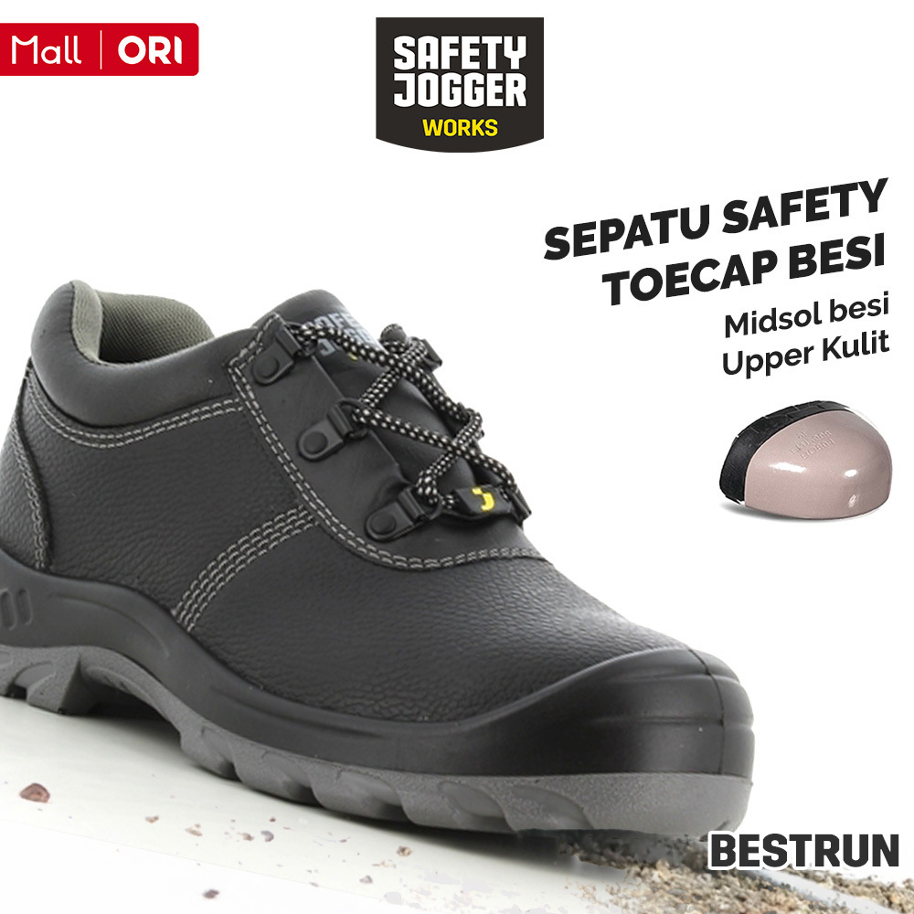 Safety Jogger Works Bestrun S3 Original Kulit Toecap besi