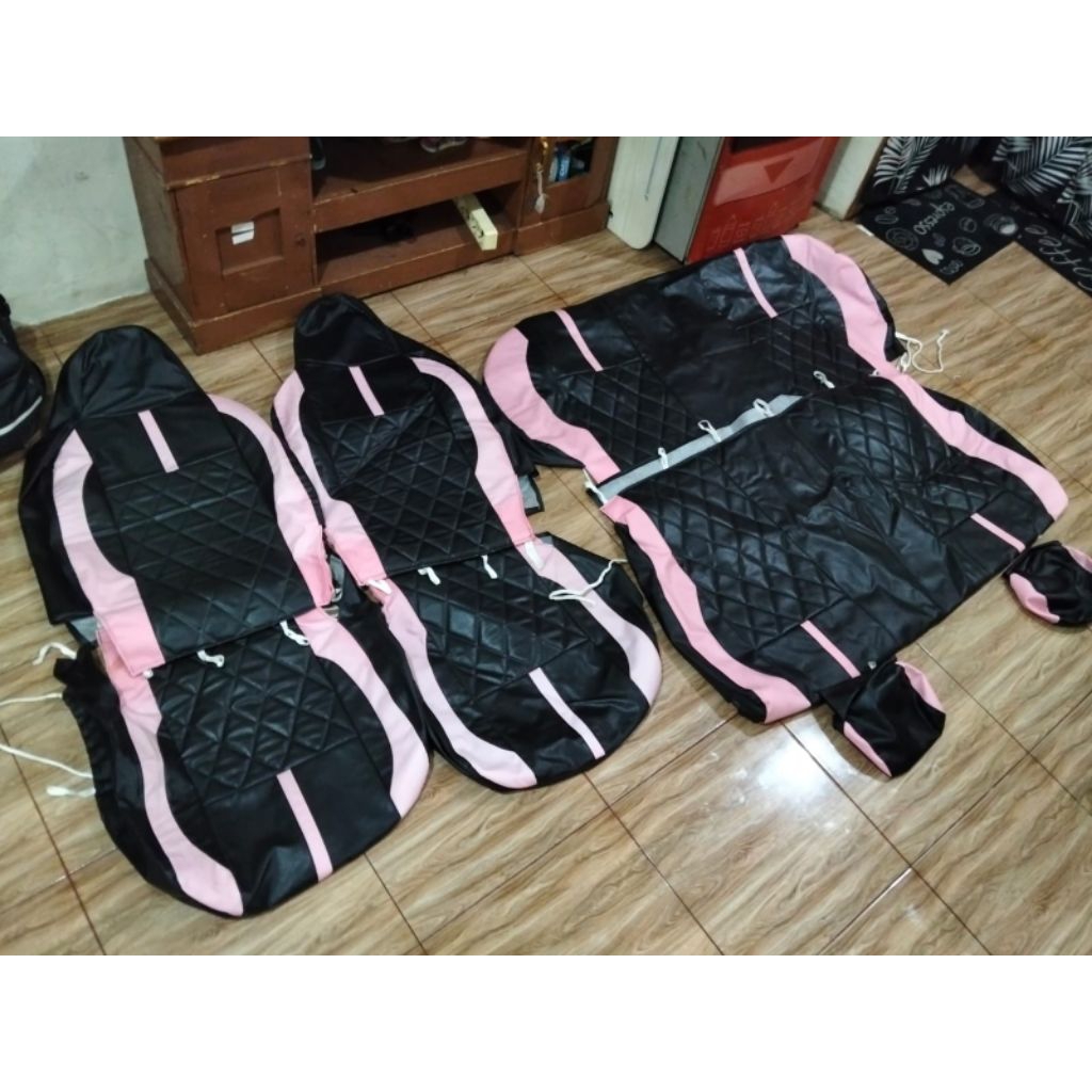 sarung jok mobil ayla agya 2012-2018 motif elegan