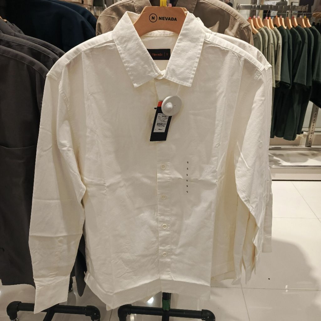 Nevada kemeja lengan panjang pria dewasa Size S - XL