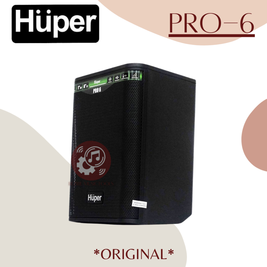 Huper Pro 6 Portable PA Active Speaker Original Huper PRO6