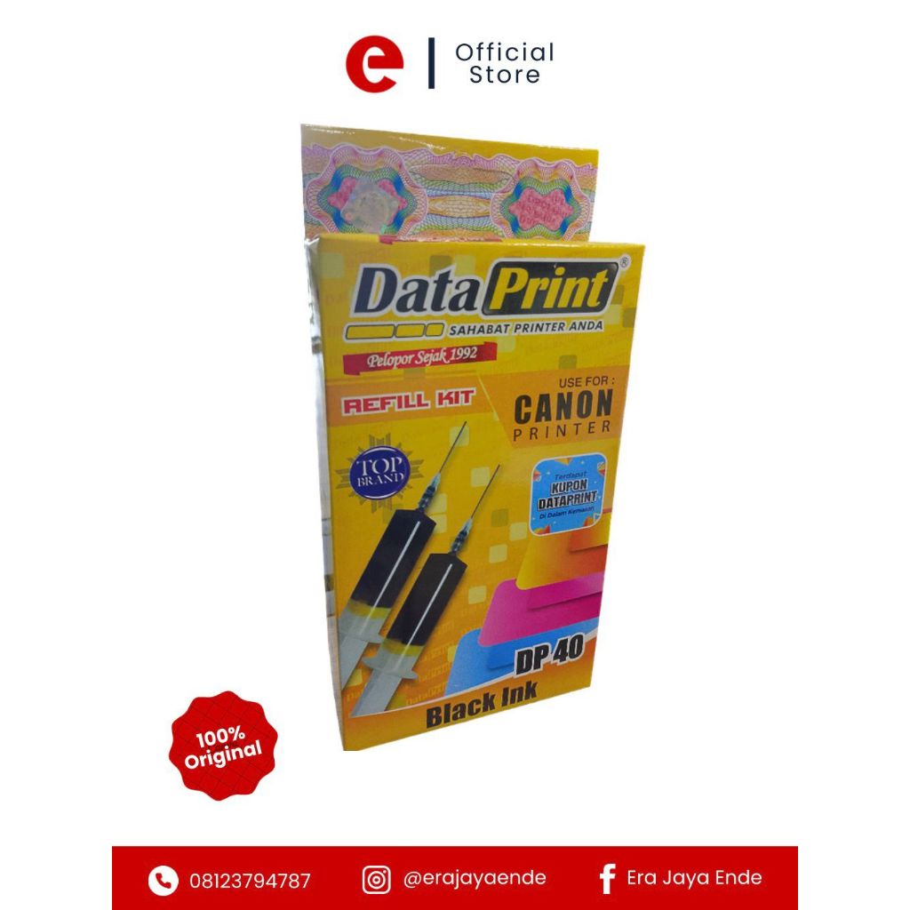 Tinta Canon DP40 Hitam Dataprint | Tinta Printer Canon Black