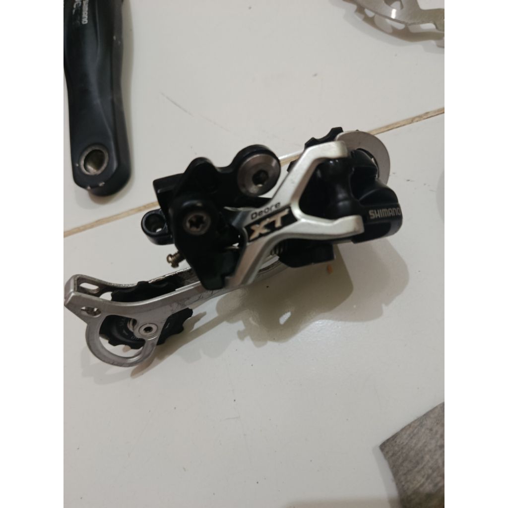 Wts rd shimano deore xt m772 medium 9 speed second lecet pemakaian