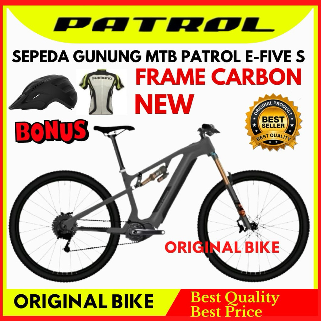 Sepeda Gunung MTB E-Bike Patrol E-Five S Terbaru