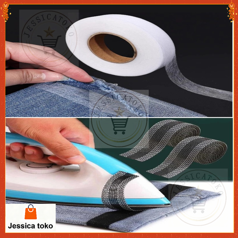 Lem sum atau som fisofix textile /1cm/1.2cm/perekat kain/perekat textile/lem pengganti som